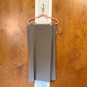 Banana Republic Stretch Taupe Midi Skirt